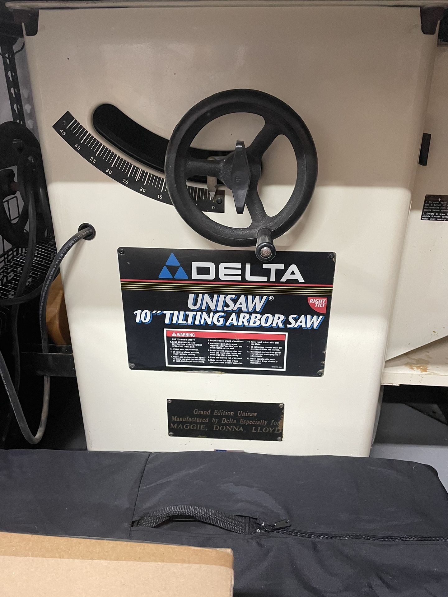 Delta Unisaw Model 36-816 - 10” Tilting Arbor Saw Grand Edition