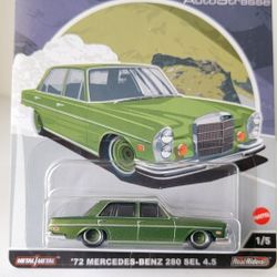 Hot Wheels '72 Mercedes-Benz 280 SEL 4.5 Forest Green 