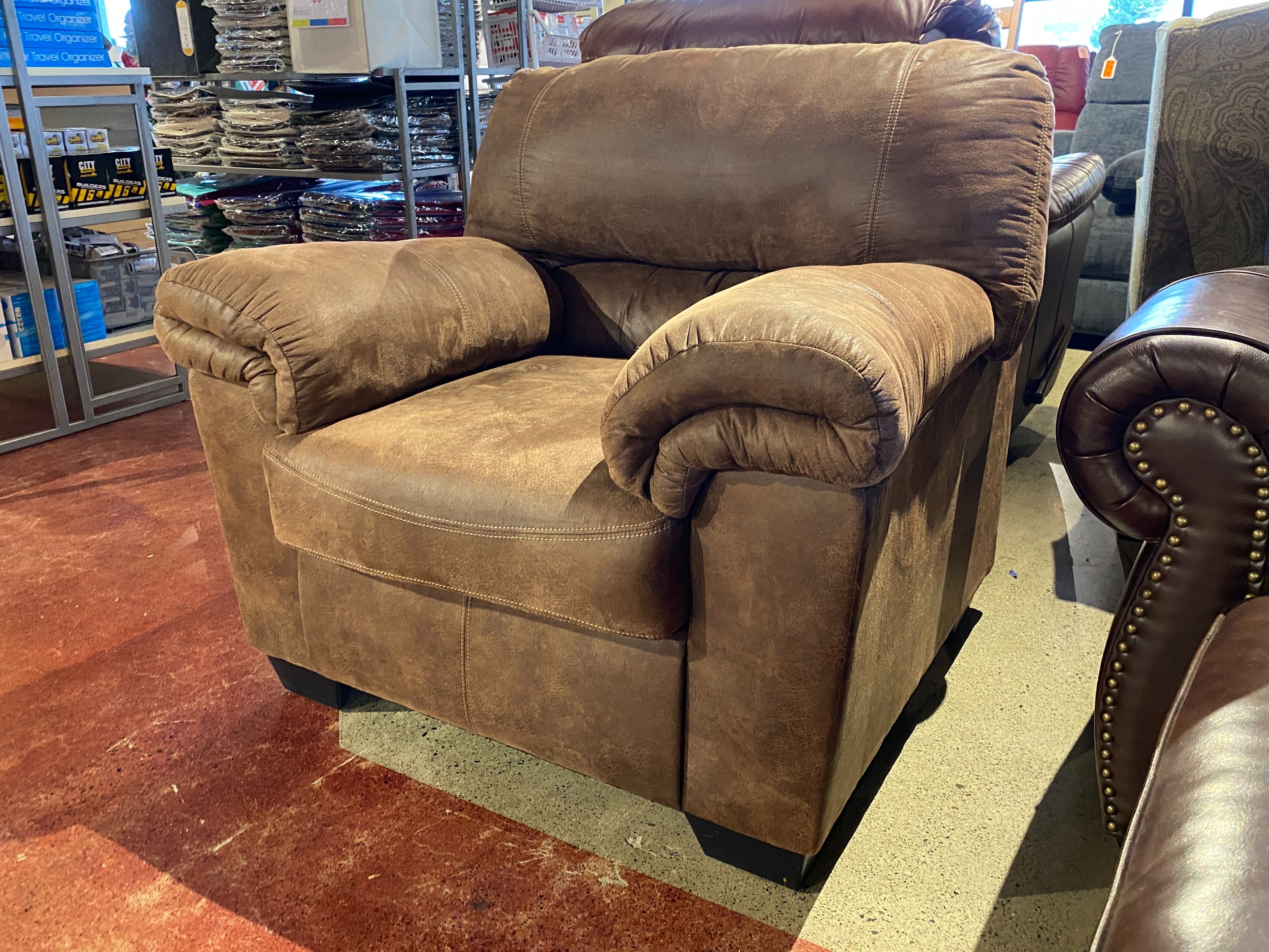 Plump Choco Brown Armchair