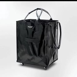 HULKEN Original Rolling Tote Bag Large Black