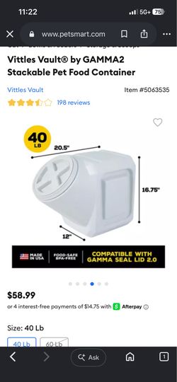Dog Food Container