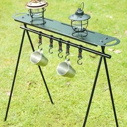 Outdoor Picnic Tourism Tripod Hanger Clothes Rack Sorting Rack Hanging Storage Rack Brand new (44)
