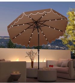 10ft solar patio umbrella