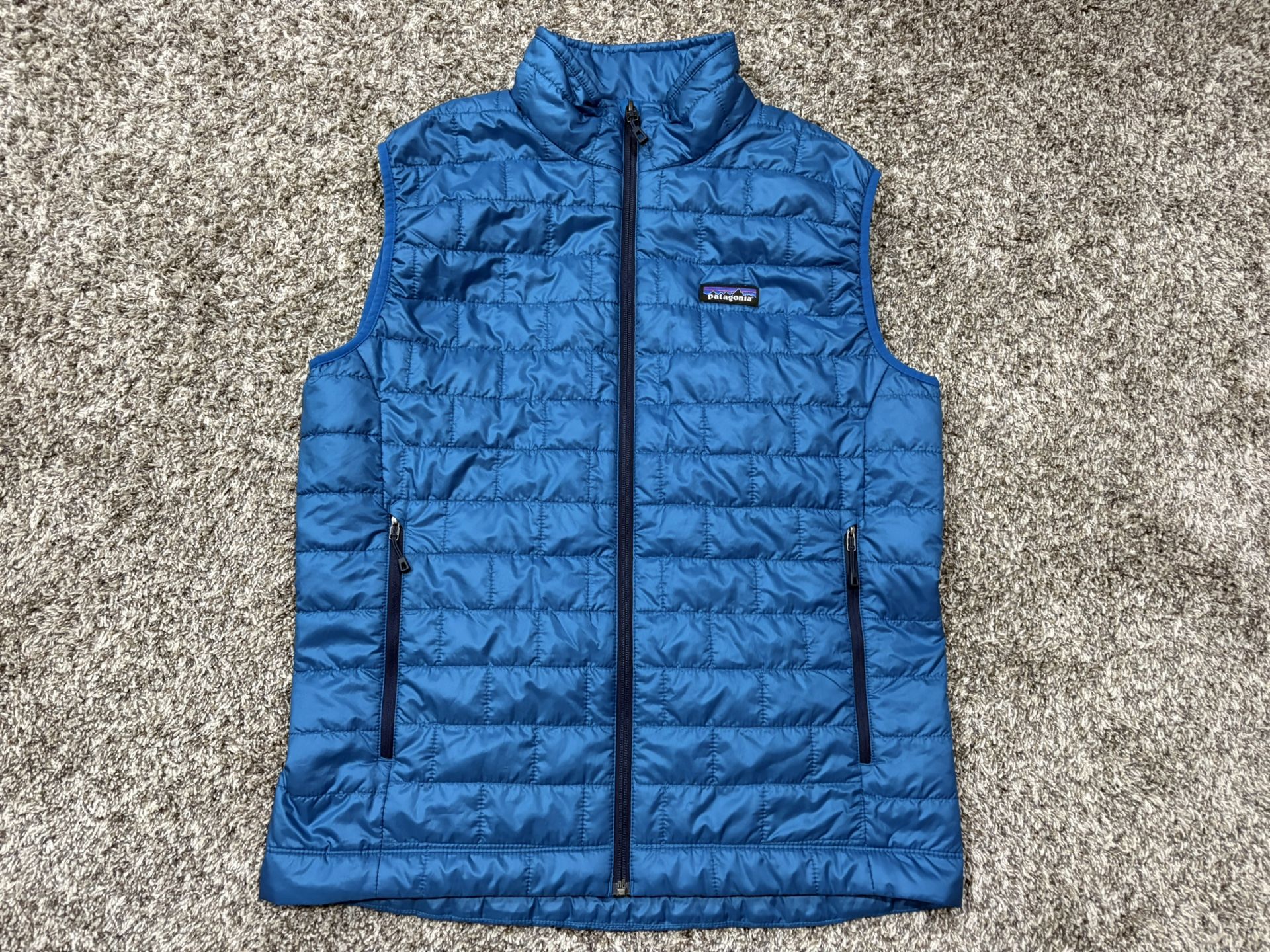 Men’s PATAGONIA ‘Nano Puff’ Blue Polyester PrimaLoft Vest - Size Medium