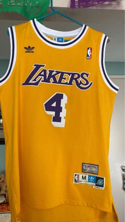 Adidas size Medium Lakers Hardwood Classics jersey. Old school B. Scoot #4