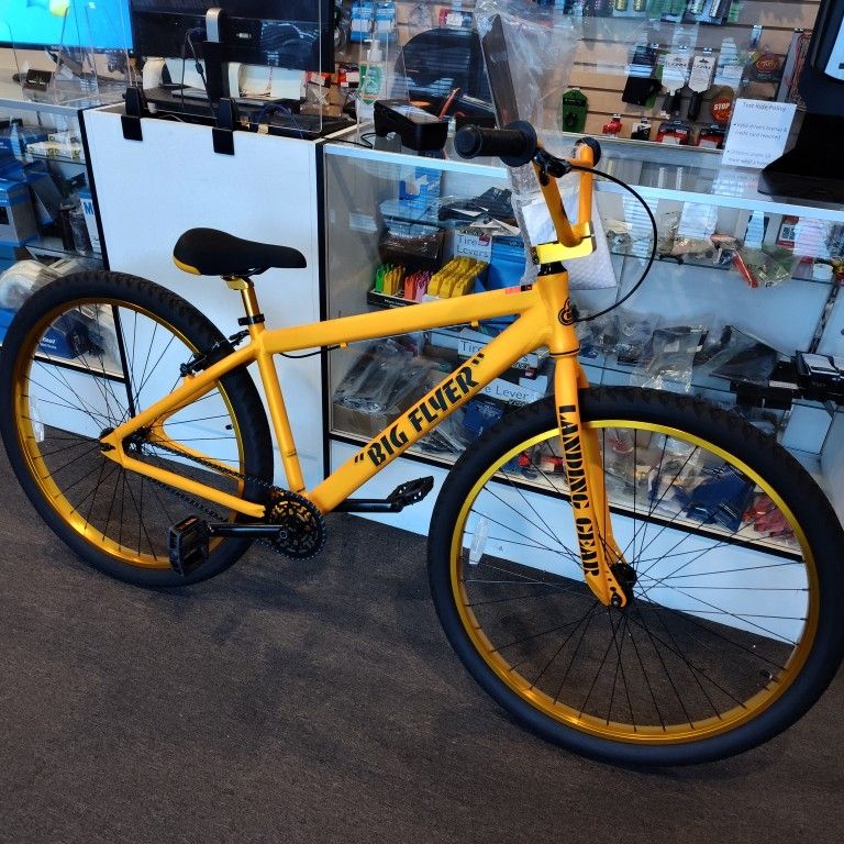 NEW 2024 SE BIG FLYER 29 MATTE GOLD SINGLE SPEED FREESTYLE BIG