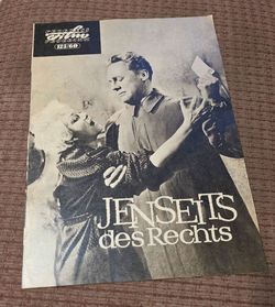Beyond This Place 1959 Progress Film Program Jenseits des Rechts Van Johnson Vera Miles