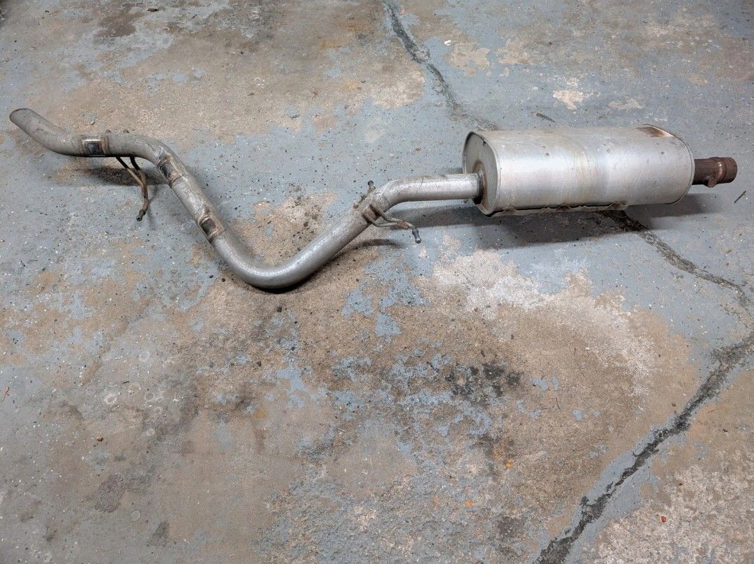 2019-2025 Chevy Silverado OEM exhaust pipe line complete with a muffler