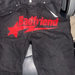 Red Bad Friend Pants 