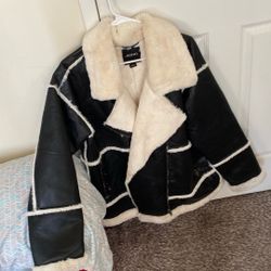 A Nice Leather Monki Fur Jacket