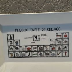 Periodic Table Of Chicago Ceramic Tray 