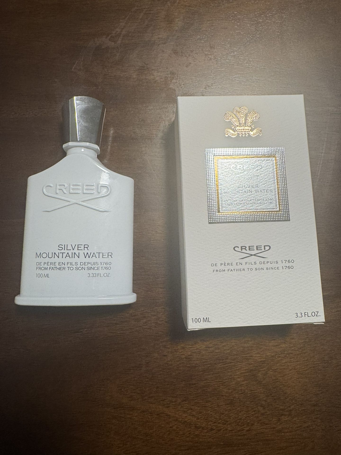 Silver Mountain Water by Creed, 3.3 oz EDP Spray for Unisex New In Box Authentic