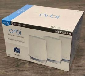 Netgear Wifi 6 ORBI Pack of 3 AX4200 4.2Gbps Tri-band Whole Home Mesh Router RBK753S