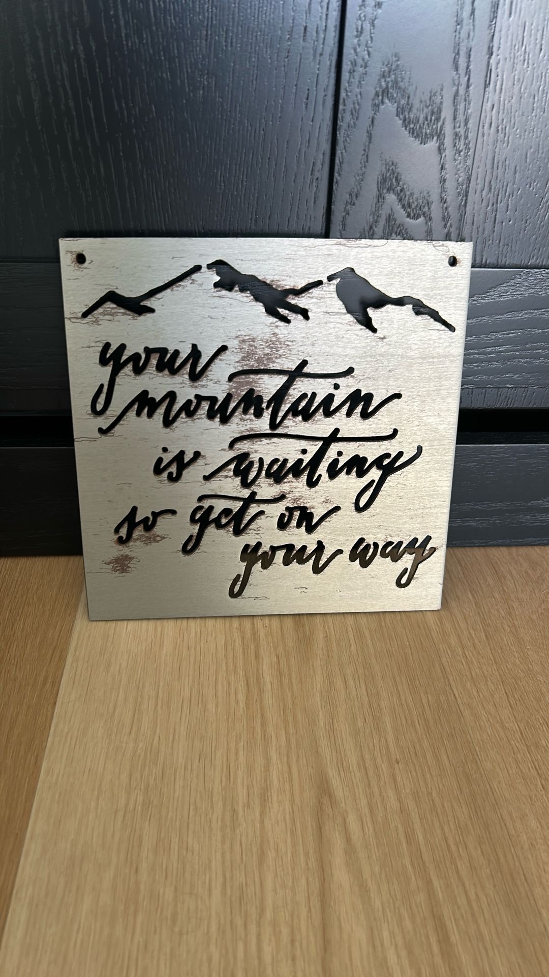 6 X 6 Metal Decorative Inspirational Art