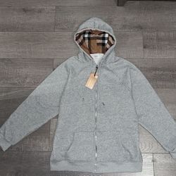 Burberry Grey Zip Up 