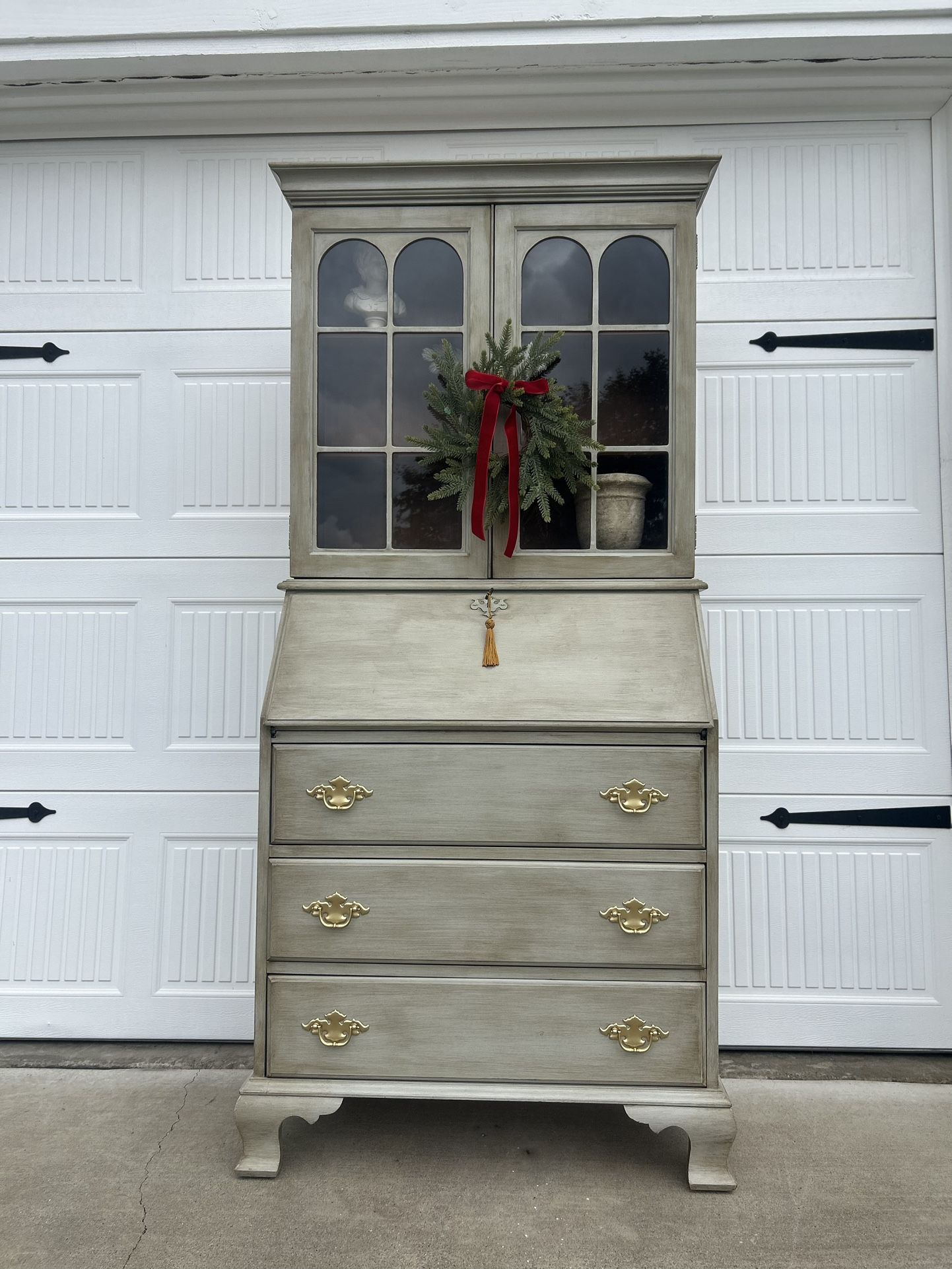 Vintage Hutch With Secretary Desk
