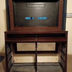 Dresser With Hidden Mirror And TV Mount