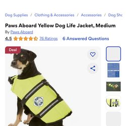 Dog life jacket