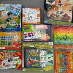 Board Games- Pop Its, Flash Cards,etc.