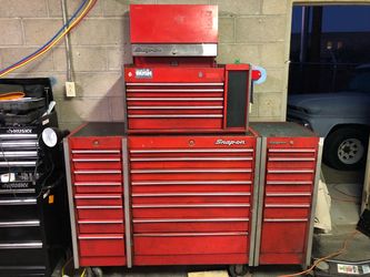 1980’ s Vintage SNAP ON toolbox, chest and sidecabinet