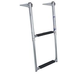 2 Steps Platform Telescoping Boat Ladder, Stainless Steel