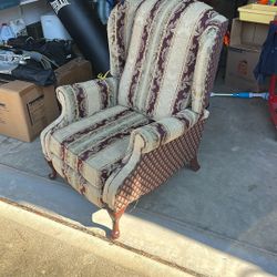 Used Wingback-Recliner Chair - Needs Repair - Need To Sell 