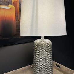 Modern Ceramic Table Lamp with White Shade