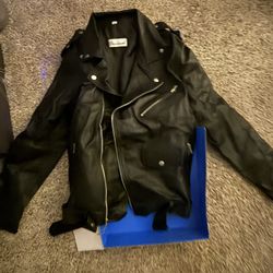 Men’s Black Leather Motorcycle Jacket