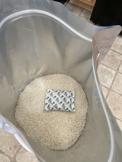 Food Storage 5 Gallon Bucket 25 Pounds Of Rice