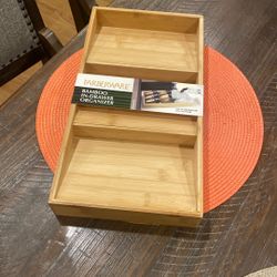 Farberware Bamboo In- Drawer Organizer Organizador De Bamboo Para Dentro De Cajon 