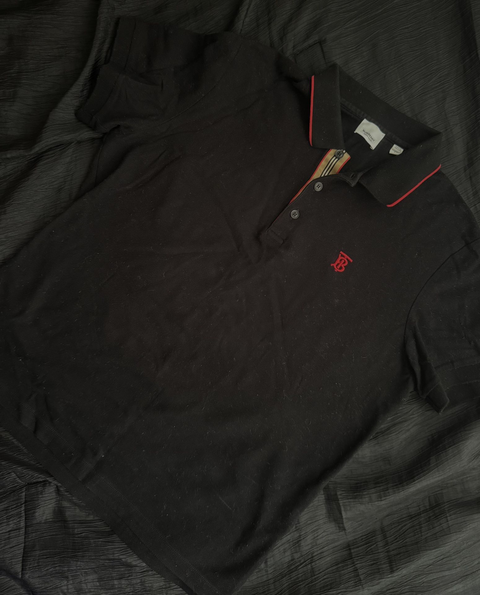 Burberry Logo Embroidered Polo