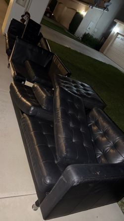 IKEA leather couch