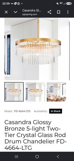 Two teir https://offerup.com/redirect/?o=Y3J5c3RhbC5nbGFzcw== drum chandelier