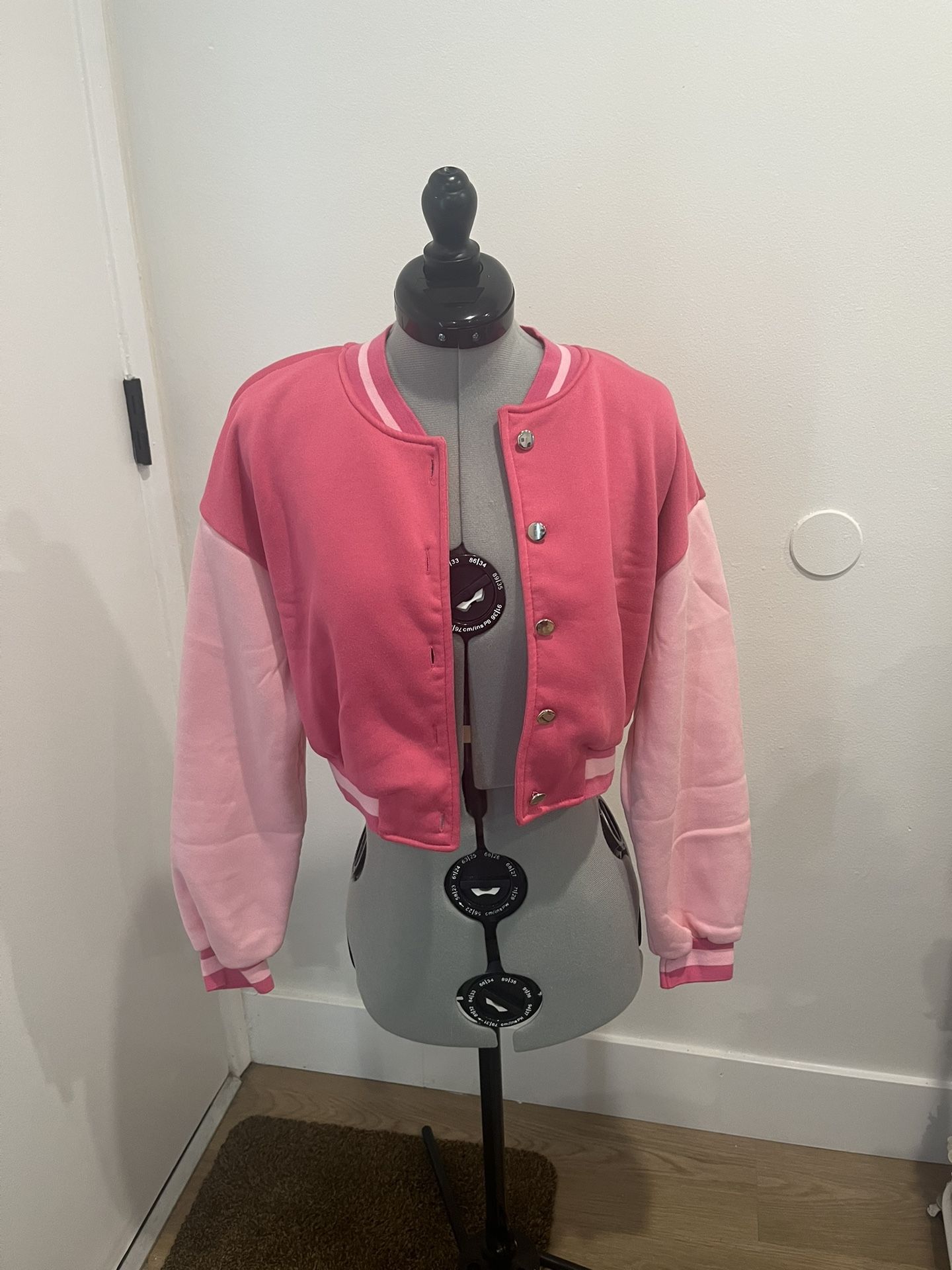 Pink Varsity Jacket