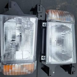 87-91 Ford F150-F350 87-91Bronco Headlights Luces Micas Calaveras Faros Faroles Focos Headlamps 
