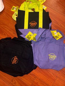 Trader Joe's Halloween Trick-or-Treat Canvas mini Tote Bags