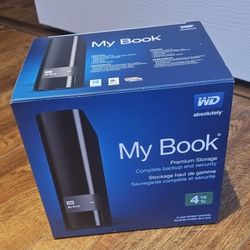 WD My Book 4TB External Drive Storage USB 3.0 File Backup Storage PC or Mac