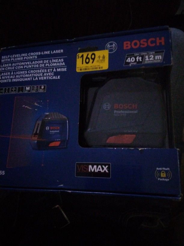 Bosch Self Leveling Cross Line Lazer With Plumb Points