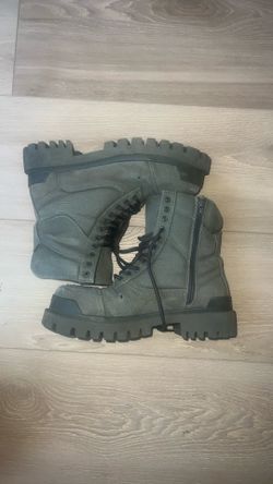 Balenciaga Military Green Combat Strike Boots
