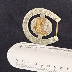 Belt Buckle: 1980s These Boots Were Made For WALKING 