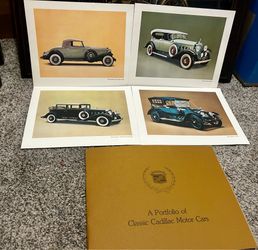 2 sets - Portfolio of Classic Cadillac Motor Cars Prints