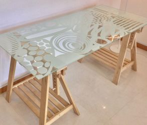 Thick Glass Slab- Table Top
