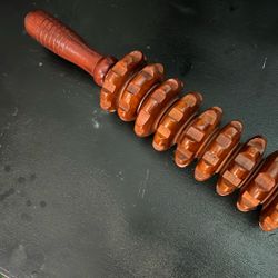 Manual Wooden Fascia Massage Roller Trigger Points for Release Cellulite Sore Muscle Blasting 
