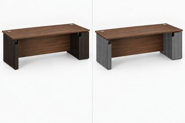 66" W x 30" D Two-Tone Credenza Desk – $300 📦 Florida