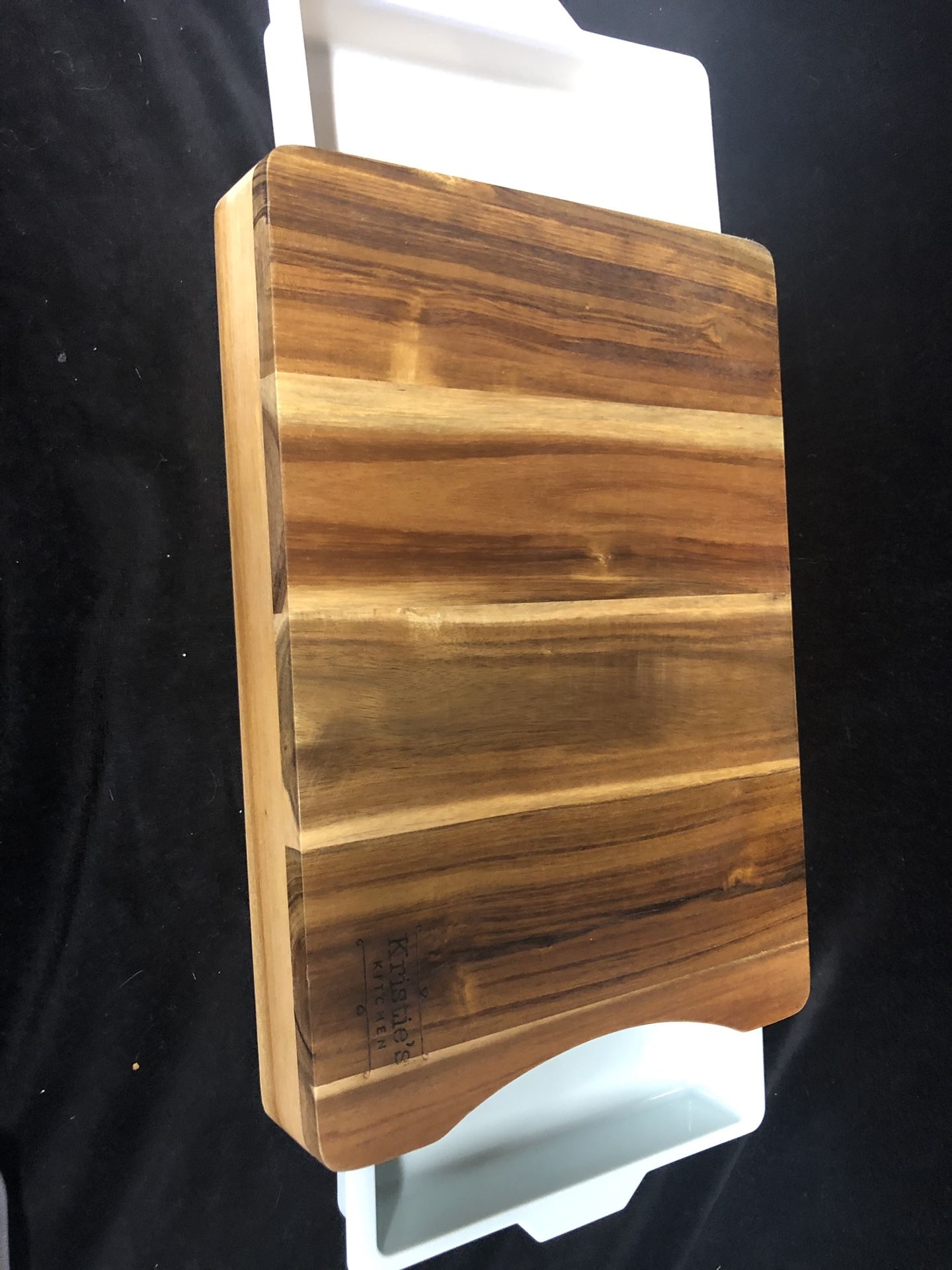 Kristie’s cutting board with removal trays