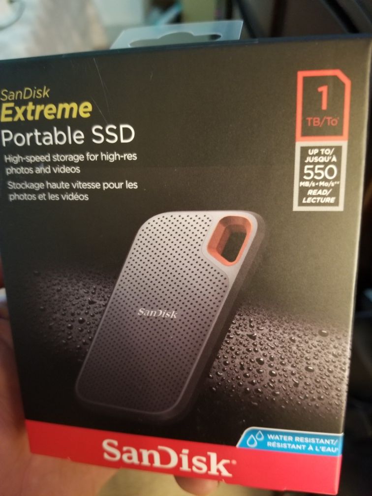 Sandisk extreme portable 1TB ssd