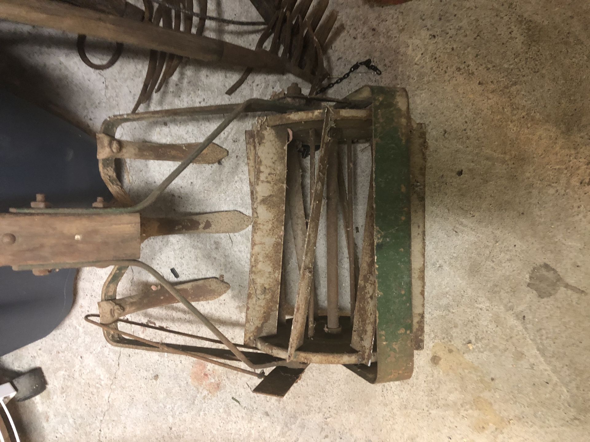 Antique farm tiller reduced!