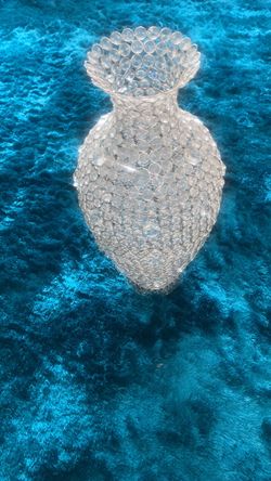 Crystal Beaded Vase