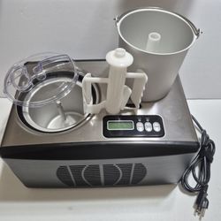 Whynter ICM-15LS Ice Cream Maker 1.6 Quart Capacity Stainless Steel Tested Works