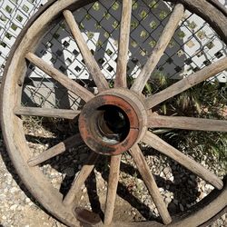 antique wood wagon wheels 36 inch